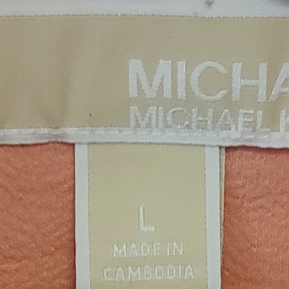 Michael Kors peach color Blouse Sz L - Picture 3 of 8